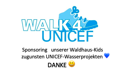 Sponsorenwanderung im Waldhaus: „Walk4UNICEF“